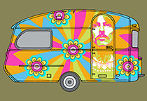 Ontwerp Hippie Caravan voor Parc la Clusure