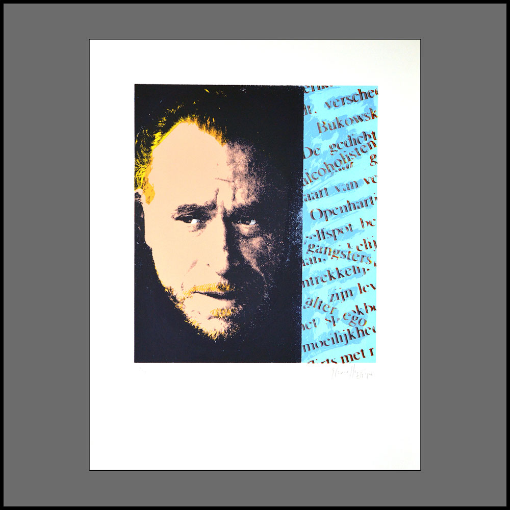 Portret Charles Bukowski – Marcello's Art Factory First Floor